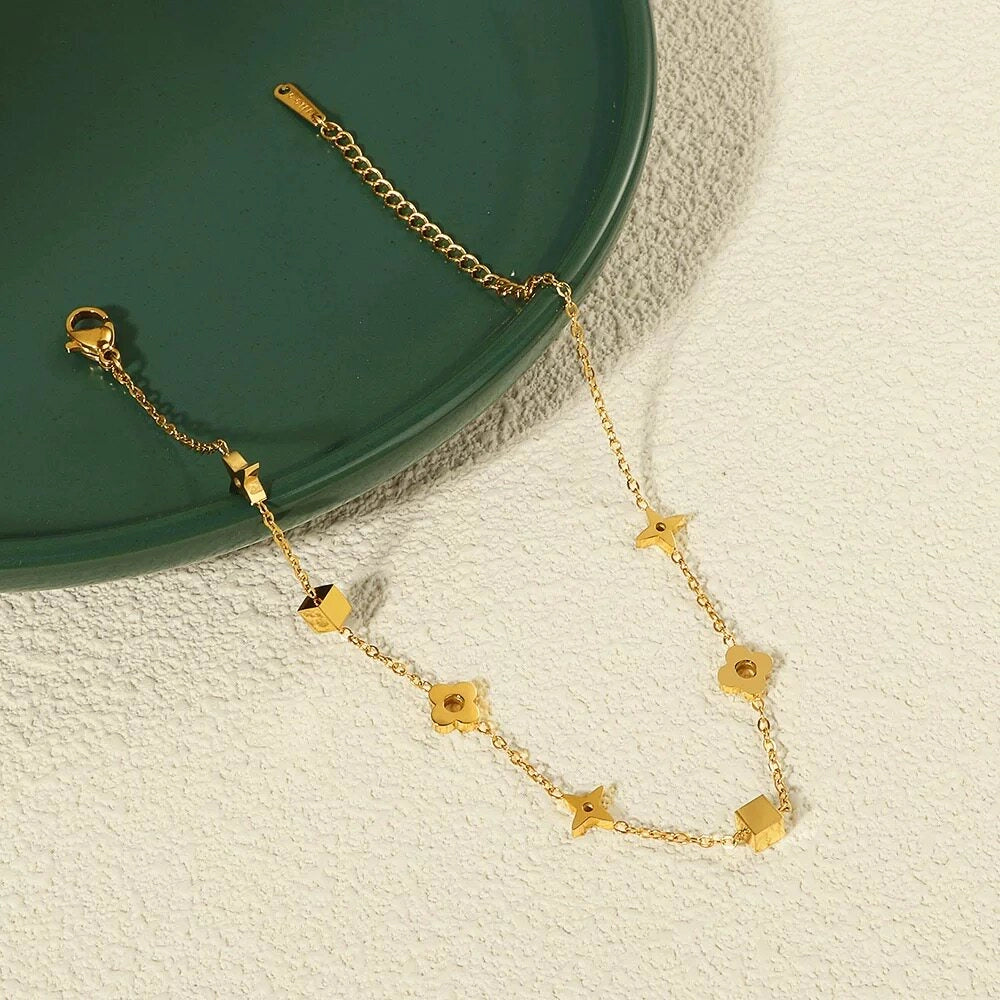 Four-Leaf Clover Anklet [MHTEIY1P]