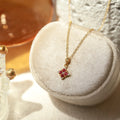 Four-Leaf Clover Pendant Necklace [TNWXMXLS]