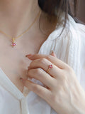 Four-Leaf Clover Pendant Necklace [K3QUJX3Q]