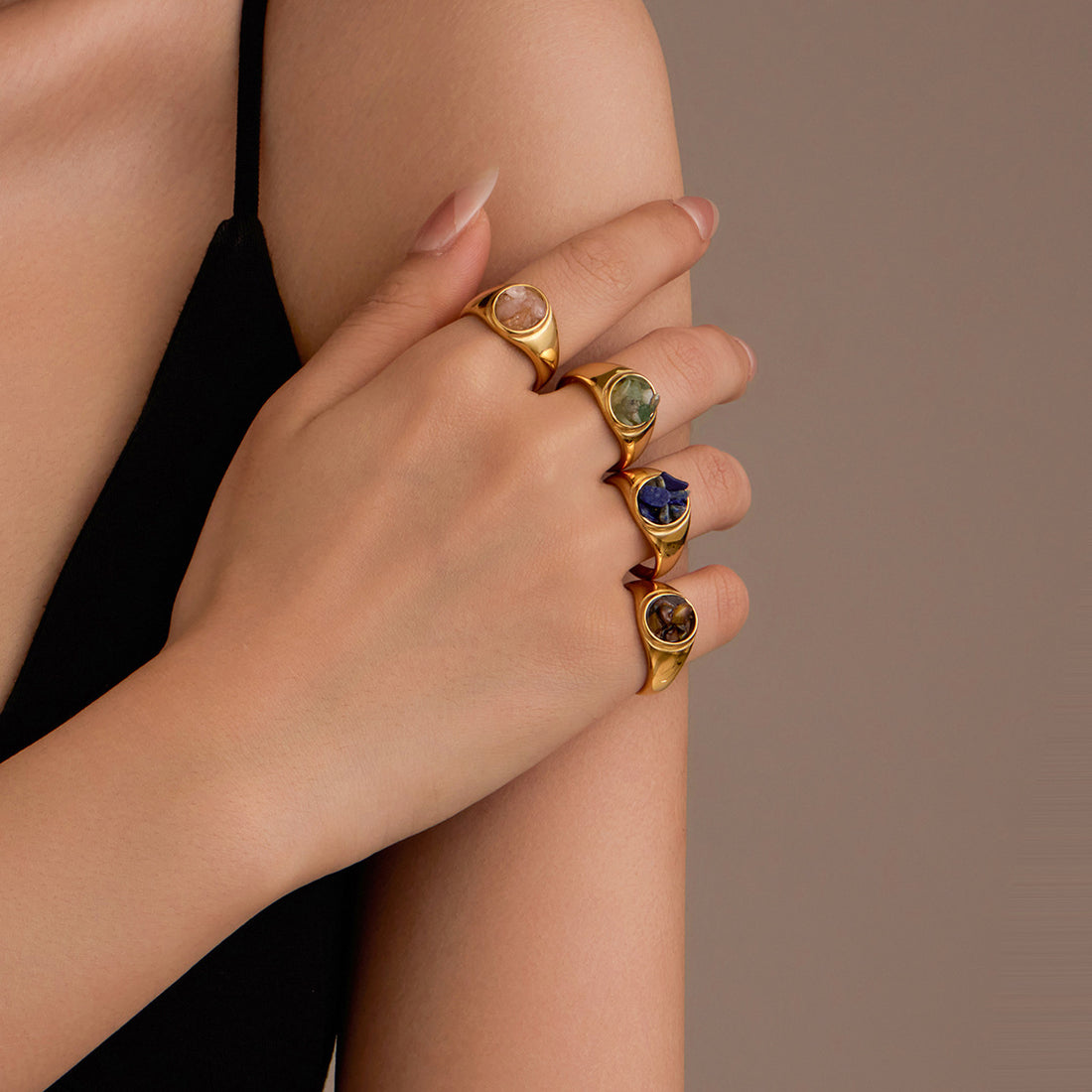 Fynlee Natural Stone Ring [DNC60S7F]