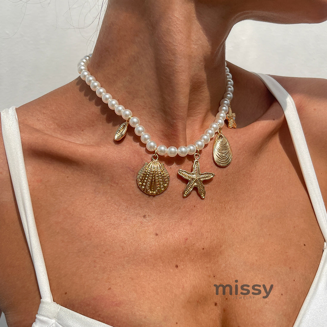 Galaxy Ocean Pearl Necklace