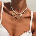 Galaxy Ocean Pearl Necklace