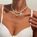 Galaxy Ocean Pearl Necklace