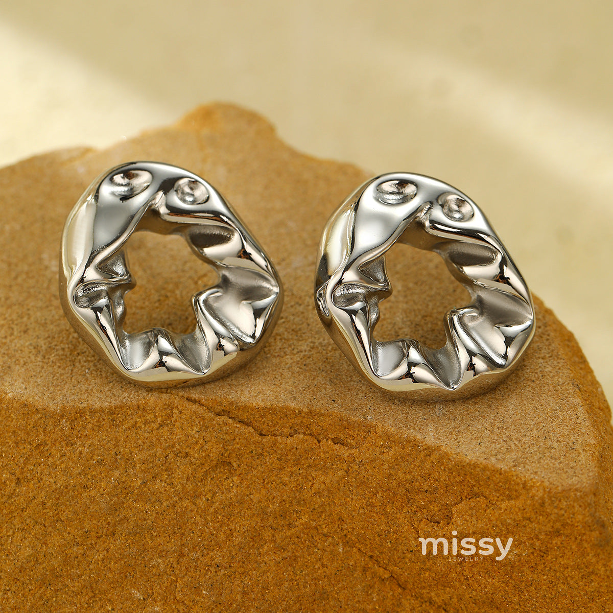Gema Molten Lava Earrings [14GHLOH5]