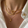 Geometric Charm Chain Necklace [U0OPBKSR]