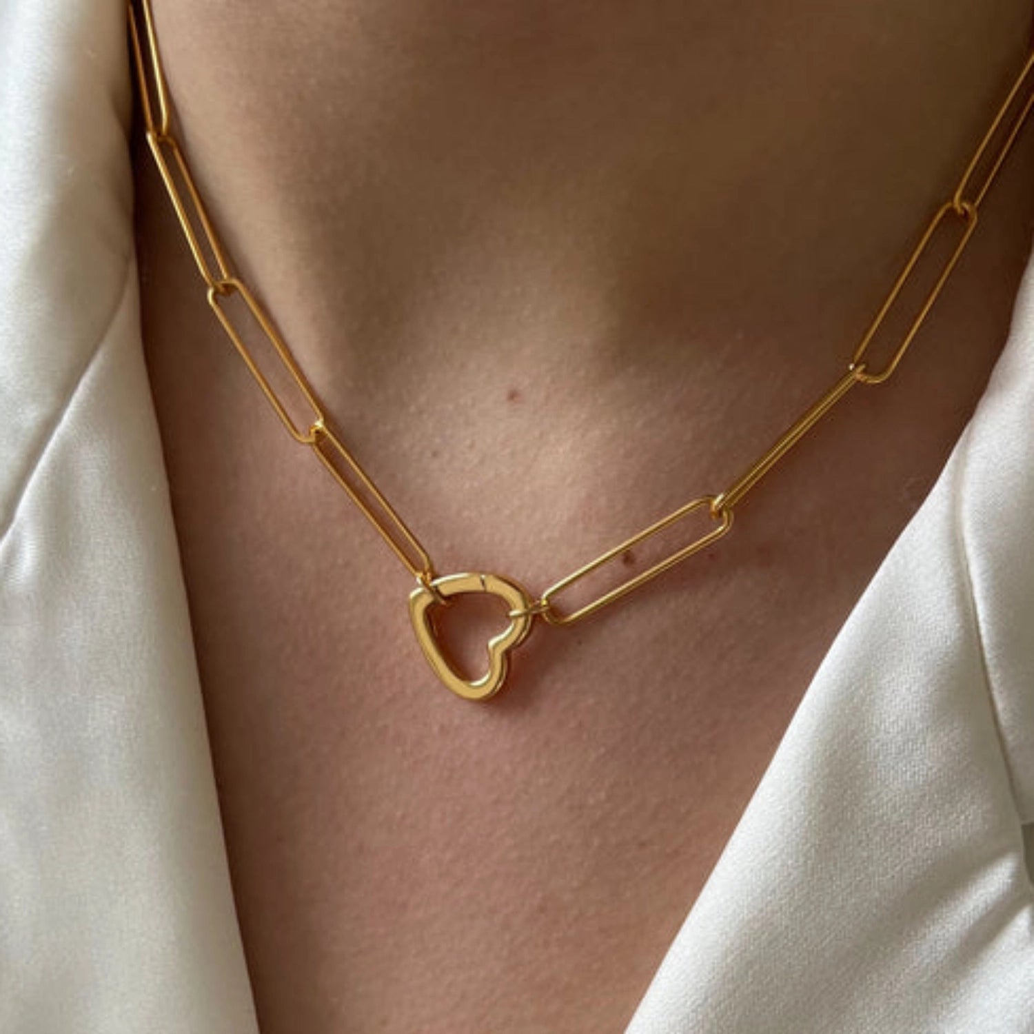 Geometric Charm Chain Necklace [5755MRAE]