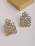 Geometric Hollow Square Stud Earrings [Y0CFLVGB]