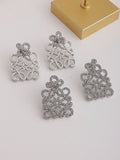 Geometric Hollow Square Stud Earrings [E1YRJB9L]