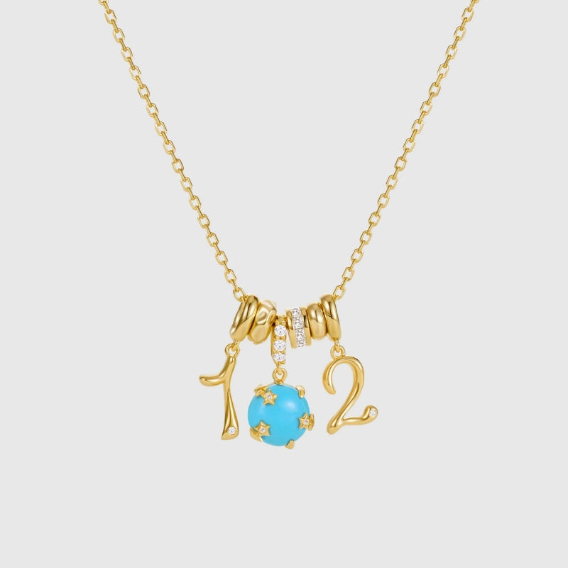 Geometric Pendant Layered Necklace [676PI5OW]
