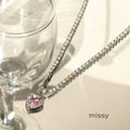 Gioia Pink Heart Jewelry Set [0QXNAPJ9]