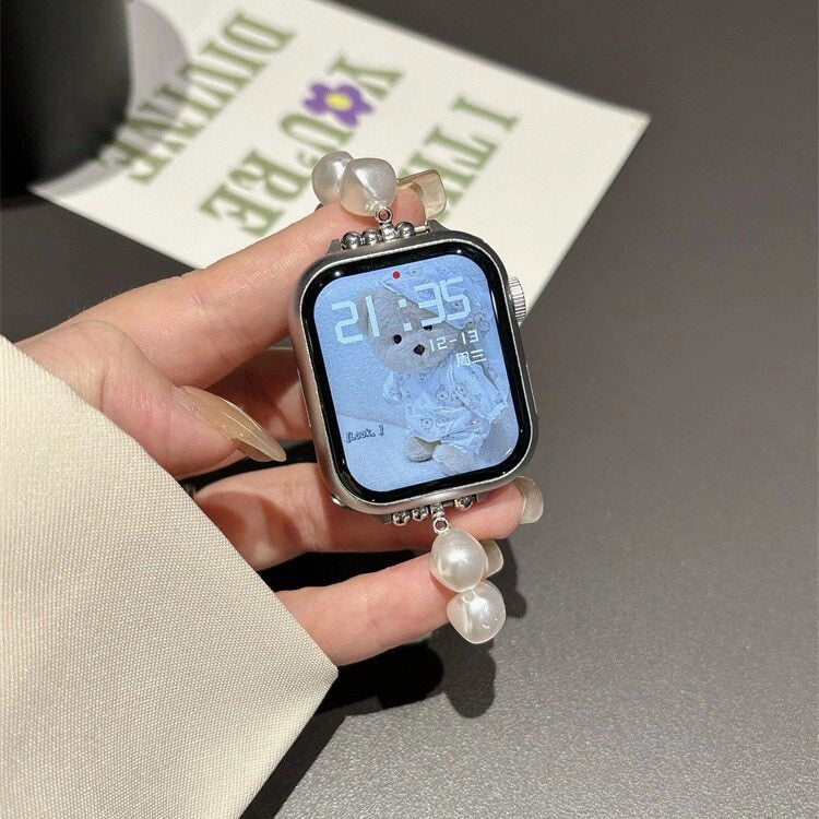Glass Flower Beaded Watch Strap [LFHVYSA8]