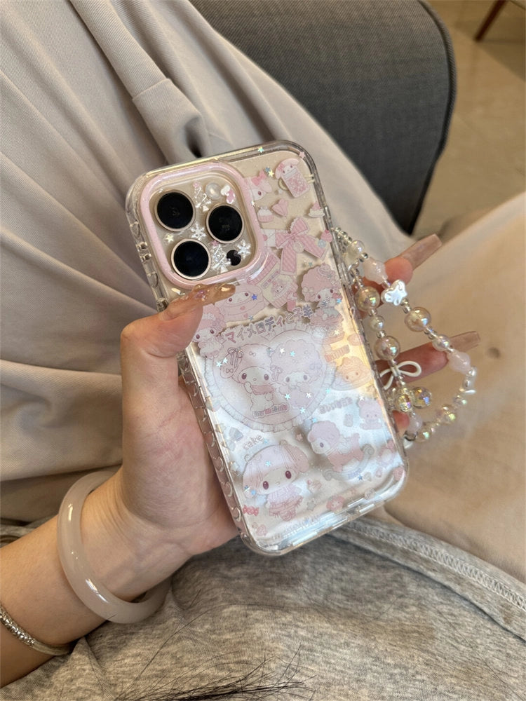 Glitter Character Phone Case [D3UAQ249]