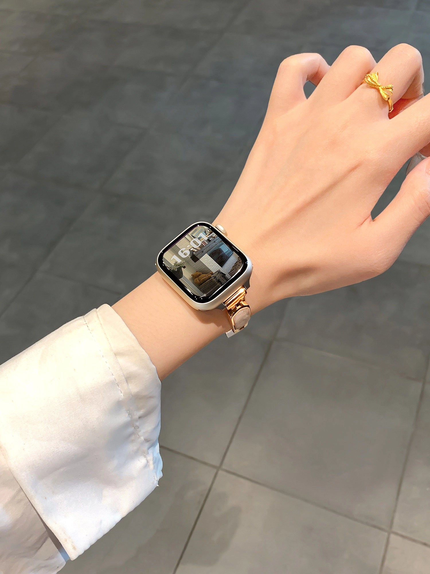 Glitter Metal Watch Strap [BEB7J226]