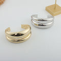 Glossy Curved Wide Cuff Bracelet [JH8A6OQJ]