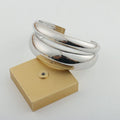 Glossy Curved Wide Cuff Bracelet [I82MK47E]