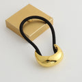 Glossy Metal Ponytail Cuff Hair Tie [W6YD5KNL]