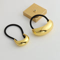 Glossy Metal Ponytail Cuff Hair Tie [0ODB4OIC]