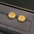 Gold Bean Stud Earrings [LYL5LLN7]
