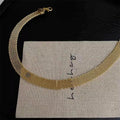 Gold Tone Chunky Chain Choker [1356D6PU]