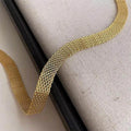 Gold Tone Chunky Chain Choker [M9EV4Y0D]