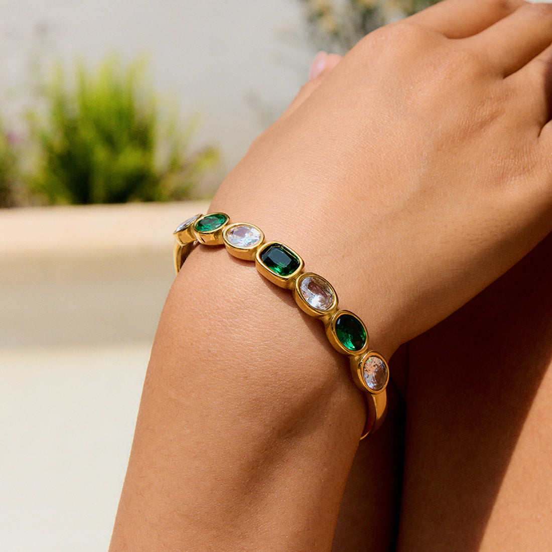 Gracelyn Zircon Chain Bracelet [U48M8VNM]