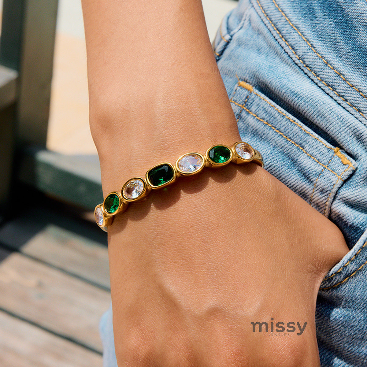 Gracelyn Zircon Chain Bracelet [JJWXC3WC]