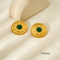 Gracelynne Vintage Pearl Button Earrings [XC7VSTZS]