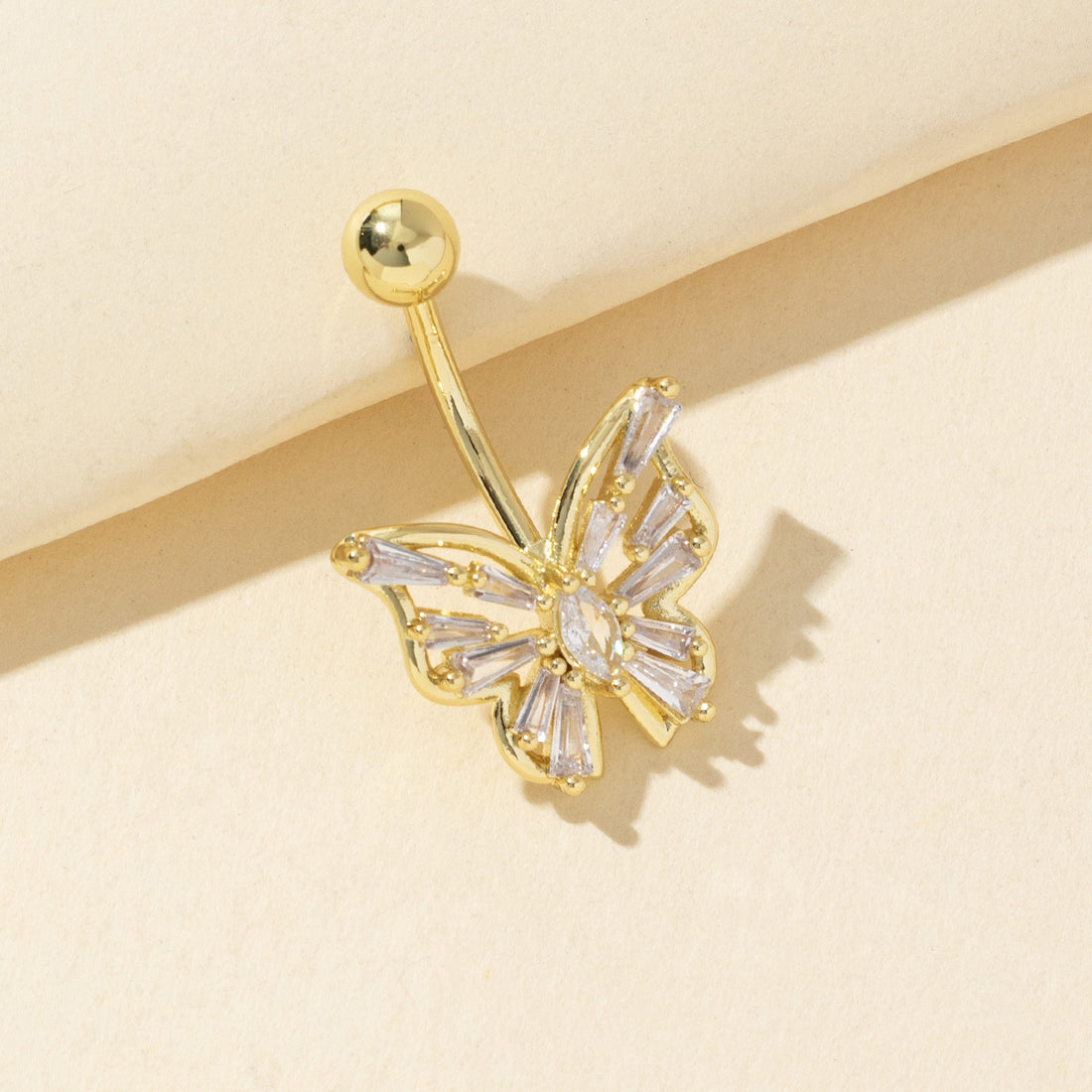 Graciela Dainty Heart Navel Ring [AVFZB4S7]