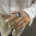 Gradient Resin Wide Band Ring [5R1UM2RR]