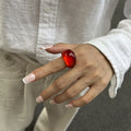Gradient Resin Wide Band Ring [L5UNGWF8]