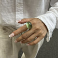 Gradient Resin Wide Band Ring [AQYTGEC6]