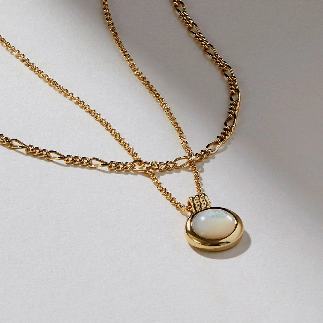 Green Aventurine Natural Stone Necklace [PWPFJH8S]