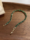 Green Stone Beaded Bracelet [K3ELORXI]