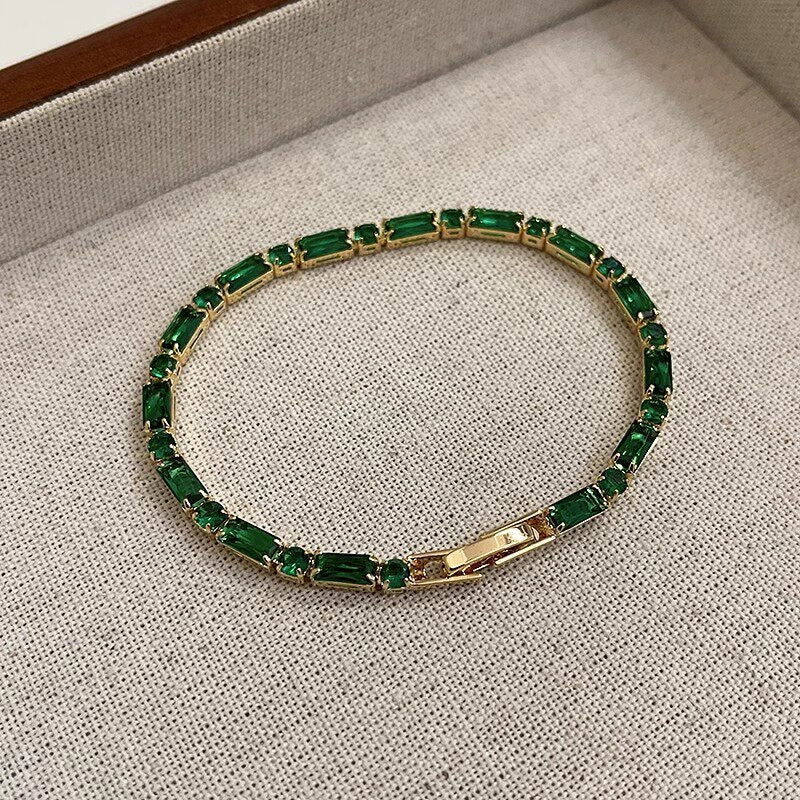 Green Stone Beaded Bracelet [A88Q3XOI]