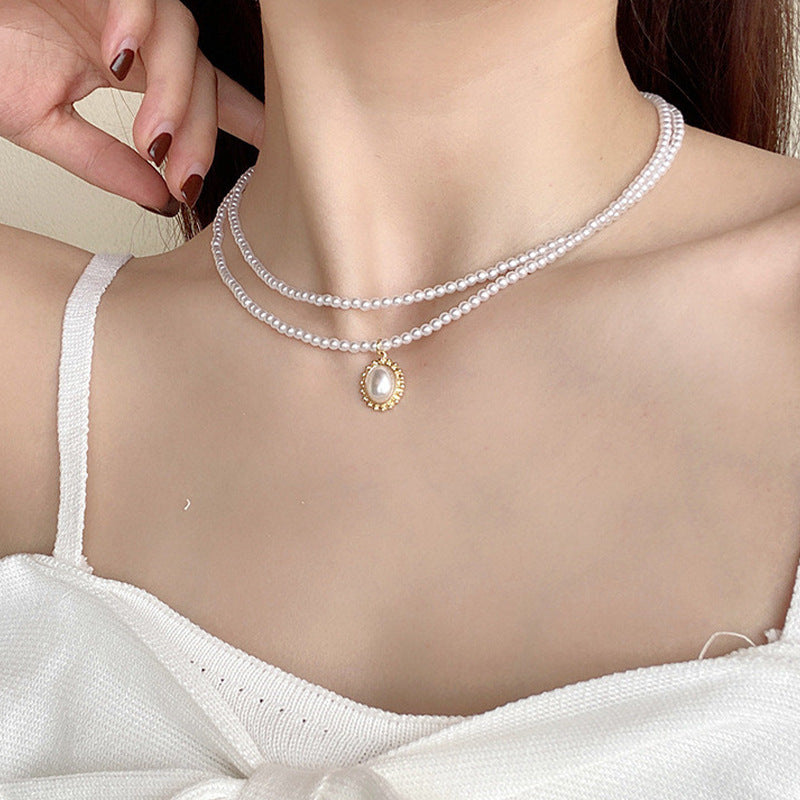 Griselda Layered Pearl Choker [1Y03EC2C]