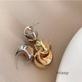 Hadasa Irregular Sphere Earrings [NPVI1VGD]