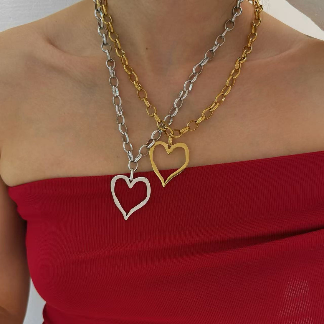 Haileigh Heart Pendant Set [FLHTHVB7]