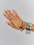 Missy Jewelry Haivyn Sculptural Organic Bangle - Silver