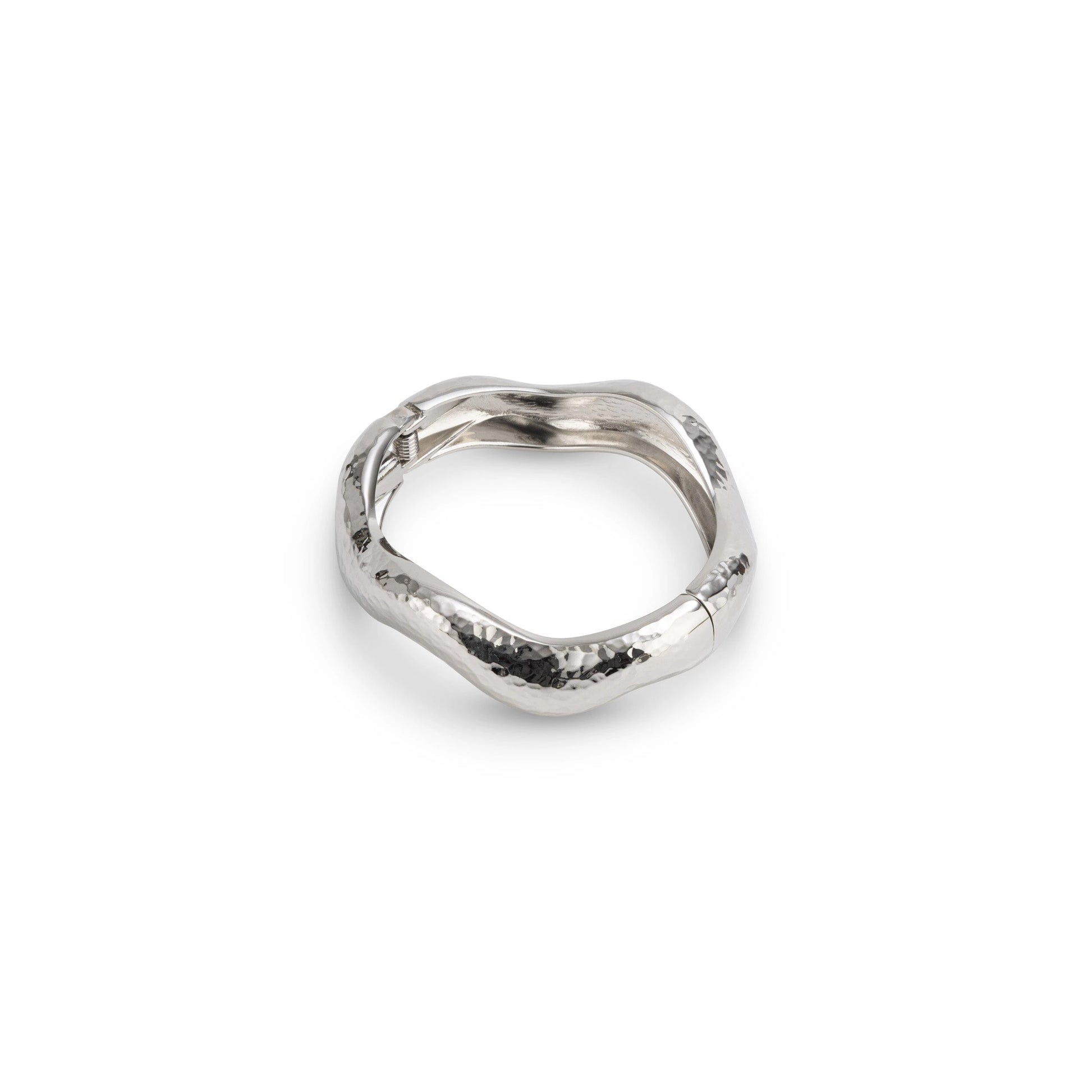 Missy Jewelry Haivyn Sculptural Organic Bangle - Silver