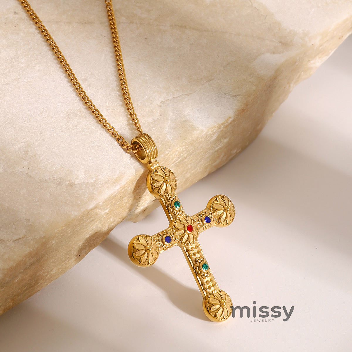 Hasset Rhinestone Pendant Necklace