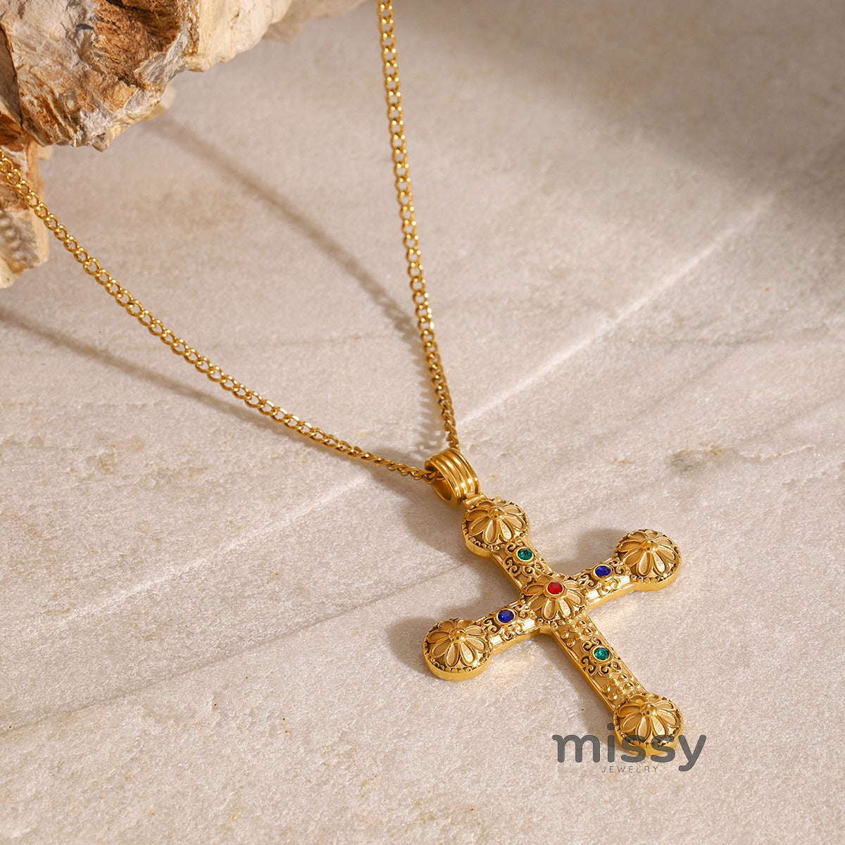 Hasset Rhinestone Pendant Necklace