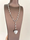 Heart Locket Necklace - Vintage Gold Finish [GJM9QWSM]
