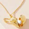 Heart Locket Pendant Necklace [IP6PC0TI]