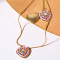 Heart Locket Pendant Necklace [X0JQ96SK]