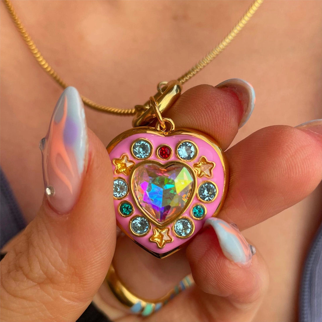 Heart Locket Pendant Necklace [ATFTAWT6]