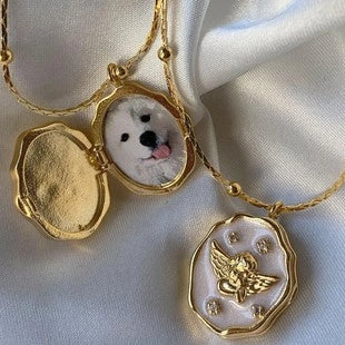 Heart Locket Pendant Necklace [U5IVZV97]