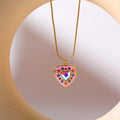 Heart Locket Pendant Necklace [YV99BD83]