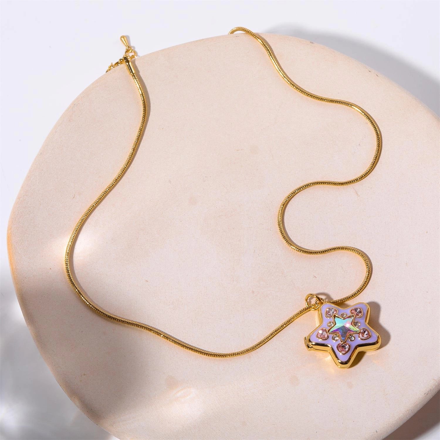 Heart Locket Pendant Necklace [V7J5Y6Z9]