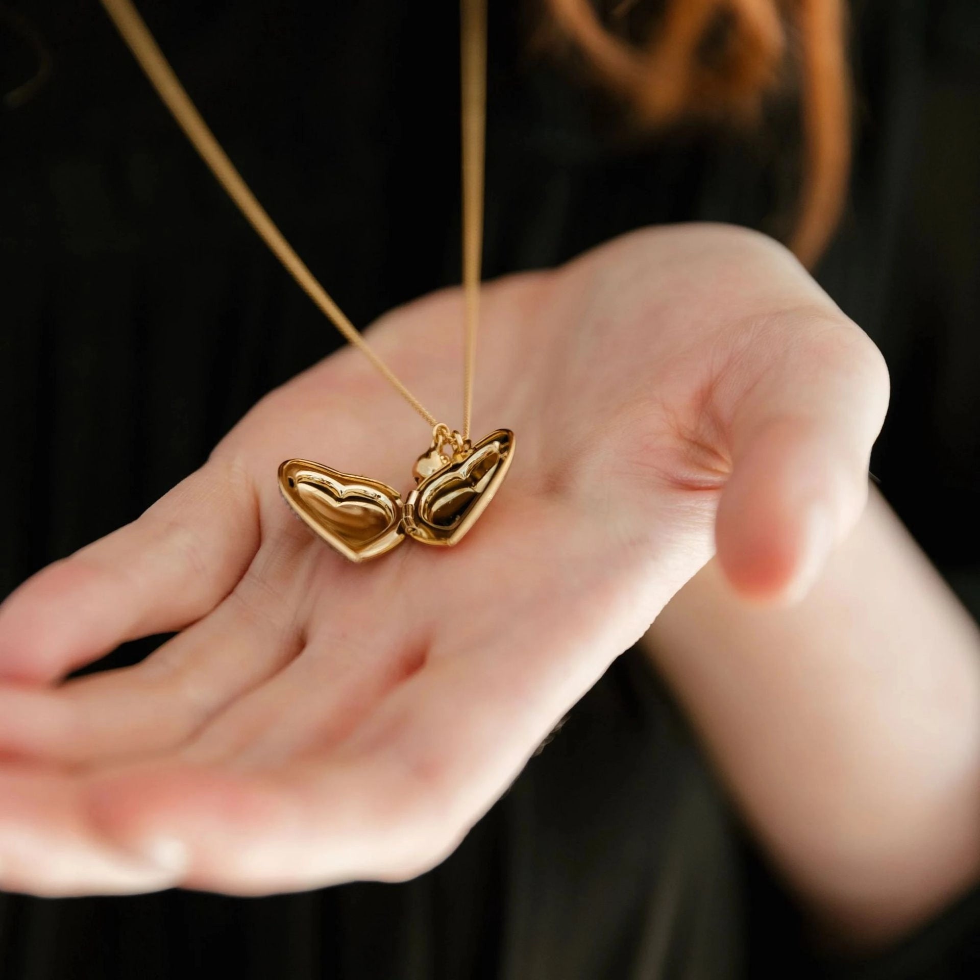 Heart Locket Pendant Necklace [PL5OEYYM]