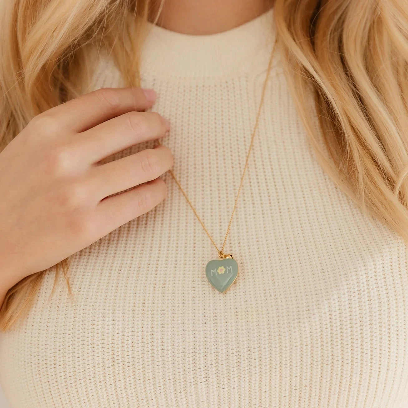 Heart Locket Pendant Necklace [CKUUW7YN]